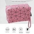 thumbnail image 3 of AMERTEER PU Leather Cosmetic Bag Multifunctional Toiletry Organizer Bag for Female Travel, 3 of 6
