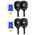 thumbnail image 1 of S SERENABLE 2x Portable Wooden Pickleballs Rackets Set Lightweight Ergonomic Wide, 1 of 2