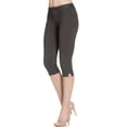 thumbnail image 2 of 4 Way Stretchy Ponte Knit Capri Skinny Jeans (Charcoal), 2 of 7