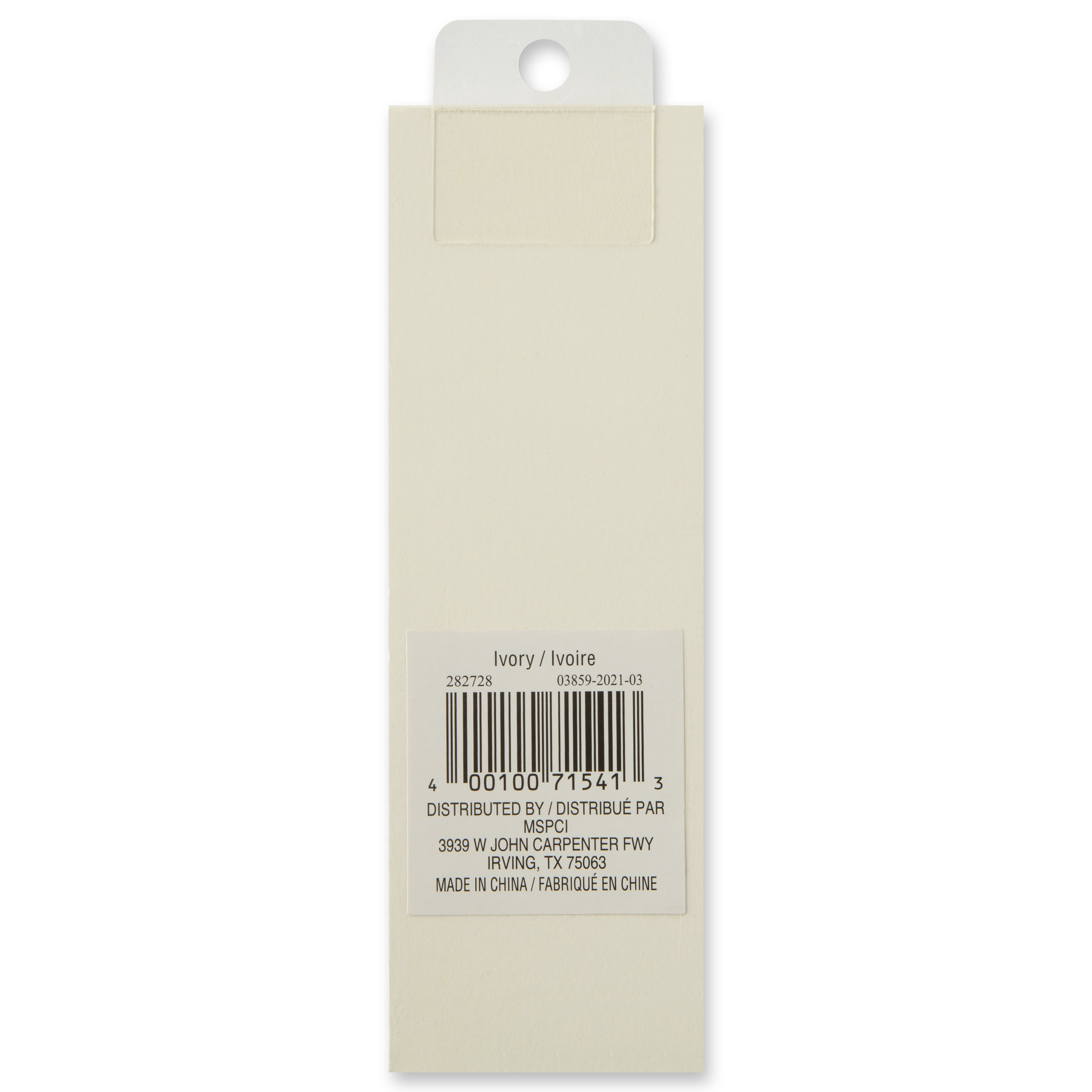 Recollections Ivory Bookmarks, 12 Packs: 50 ct. (600 total)