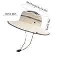 thumbnail image 3 of Sombrero de sol para exteriores,ala ancha,protección solar,resistente al viento,estilo pescador,con diseño transpirable,ideal para viajes,ocio,playa,senderismo y uso diario., 3 of 6