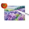 thumbnail image 5 of New Hampshire Purple Lilac in Watercolor Glass Cutting Board Large 12 in x 15 in, 5 of 5