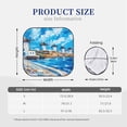 thumbnail image 3 of Salouo Greek Island Windmills Painting Pattern Car Windshield Sun Shade Foldable | Front Windshield Shade for Sun, Heat and UV Rays | Interior Sun Protection-Large, 3 of 6