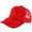 Red, variant on Unisex Plain Blank Mesh Baseball Hip-Hop Curved Visor Hat