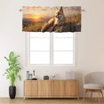 thumbnail image 2 of Fox Curtain Valances Rustic Forest Country Wild Animal Hunting Theme Window Treatment for Living Room Bedroom Bathroom 54 by 18 in, 1 Panel, 2 of 6