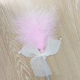 thumbnail image 3 of Cat Toy Faux Feather Handmade Cat Teasing Wand Kitten Interactive Toy with Bell, 3 of 10