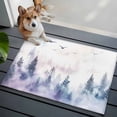 thumbnail image 4 of Forest Mountain Bathroom Mat 2x3 FT, Non Slip Small Kitchen Mat, Nature Tree Scenery Sky Birds Washable Soft Backed Front Door Throw Rug Non-Shedding Indoor Outdoor Doormat for Entryway Sink, 4 of 9