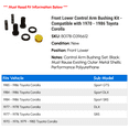 thumbnail image 2 of Front Lower Control Arm Bushing Kit - Compatible with 1970 - 1986 Toyota Corolla 1971 1972 1973 1974 1975 1976 1977 1978 1979 1980 1981 1982 1983 1984 1985, 2 of 2