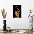 thumbnail image 2 of Elephant Stock Whiskey And Ice Cubes Wall Art - Vertical Canvas Wall Art - Dining Room Wall Decor - Food And Drink Canvas - Black And Orange Decor - 8" x 12", 2 of 8