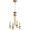 Gold, variant on Quorum Rossington 6022-4-62 Chandelier Light - Polished Nickel