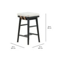Better Homes & Gardens Springwood Barstool, Set of 2, Charcoal Finish