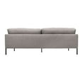 thumbnail image 4 of Michalina 84" Gray Fabric Sofa with Black Metal Legs, 4 of 10