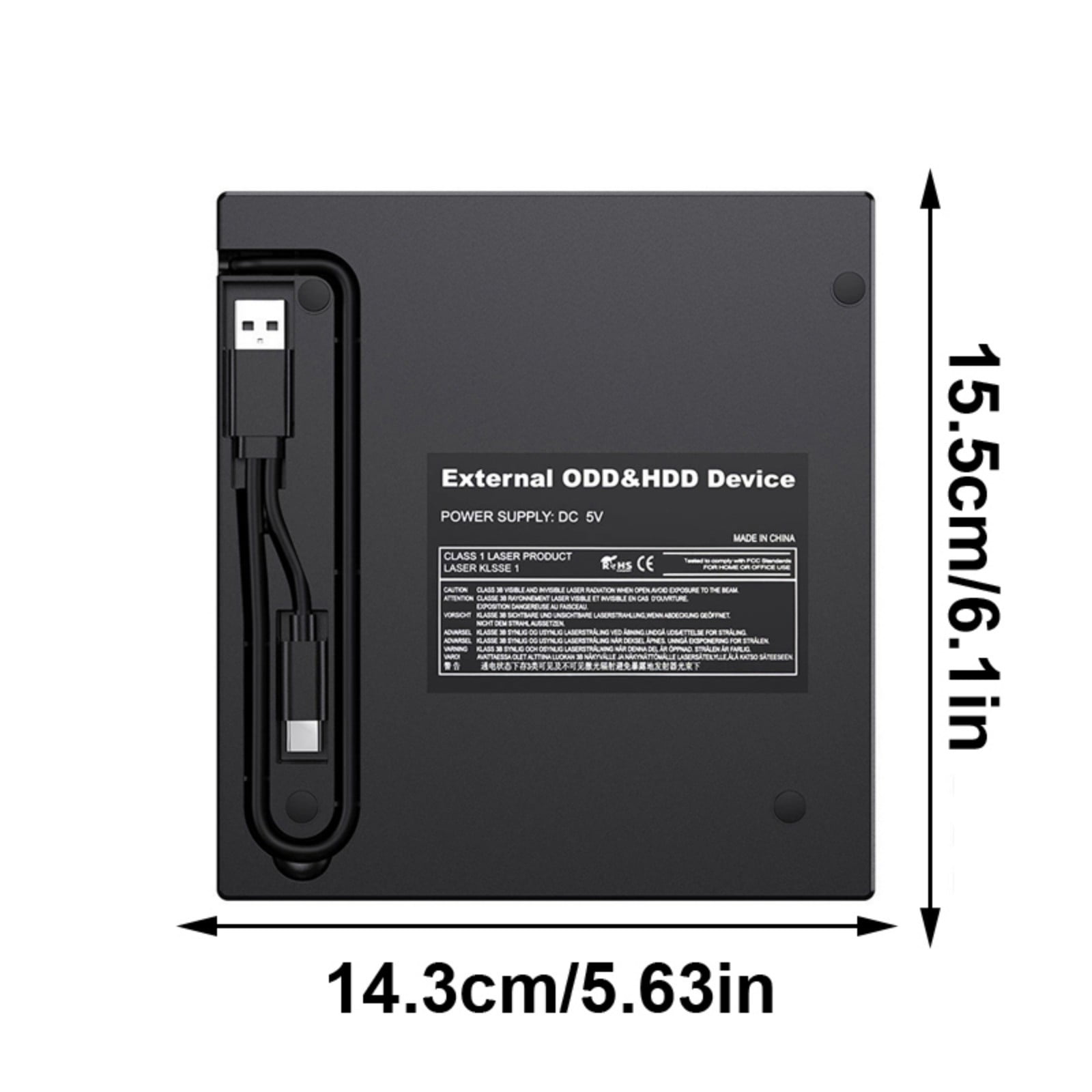 7 Port External USB3.0 External Disk Drive Disc Player Portable Burning Reader For Laptops Systems