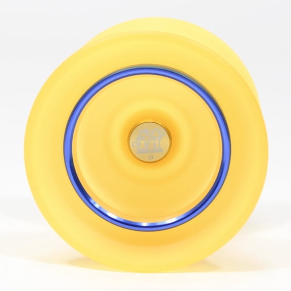 C3yoyodesign Flawless Air Yo-Yo - Light Weight Off String - Rei Iwakura Signature YoYo (Transulent Orange with Blue Ring Gebin Edition)