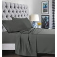 thumbnail image 2 of Elegant Comfort 4-Piece Microfiber Bed Sheet Set, Queen – Deep Pocket, 14-inch Deep Pockets, Grey, 2 of 5