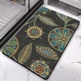 thumbnail image 5 of 20x32 inch Distressed Indoor Carpet - Floral Bathroom and Kitchen Rug - Soft and Non-Slip Area Rug for Dining and Office Room, 5 of 5