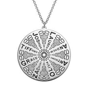 Personalized Mandala Name Necklace