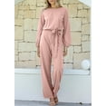 thumbnail image 3 of Mono holgado Happy Sailed de manga larga para mujer, talla M, color rosa, 3 of 7