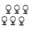 6 pieces of A, variant on 6Pcs T Track Mount Tie Down Anchors T Track Bolts for Roof Rack Eye Nut Tie Down Anchoring Set for Holding Bungee Cord