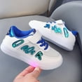 thumbnail image 6 of Linfrsh Children's Casual Light Up Shoes Boys Breathable Non-Slip Light Sneakers Unisex Luminous Sneaker for Girls Sport Running Shoes Blue,11, 6 of 7
