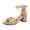 Gold, variant on Women's Glitter Sandals Open Toe Ankle Strap Chunky Block Heel Wedding Party Prom Dressy Sandals