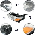 thumbnail image 4 of SHZAITOR Headlights Assembly LED Headlamps Projector Driver Side Clear Lens Replacement for 2019-2022 Malibu Premier, 4 of 8