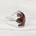 thumbnail image 2 of Mahogany Jasper Mans Ring, Natural Mahogany Jasper Ring, Silver Jewelry, 925 Silver Ring, Birthday Gift, Heavy Mens Ring, Arabic Design, Ottoman Style Ring, Christmas, Turkey Mens Signet Ring, 2 of 5