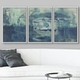 thumbnail image 3 of wall26 Framed Canvas Print Wall Art Set Light &amp; Navy Blue Paint Stroke Explosion Abstract Shapes Illustrations Modern Art Bohemian Multicolor for Living Room, Bedroom, Office - 16&quot;x24&quot;x, 3 of 5