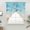 Blue, variant on Blue Waves Swag Curtains for Kitchen/Bedroom/Living Room, Summer Beach Starfish Coastal Nautical Ocean Scalloped Curtains 63 Inch Long, Window Swag Topper Curtains Valances 2 Panels Set 36"x63"