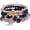 Dark Blue, variant on Bohemian Stackable Bracelets Set Boho Beaded Stretchable Bracelets for Women Multi-layer Crystal Beads Charms Beach Jewelry Trendy Costume Decorations