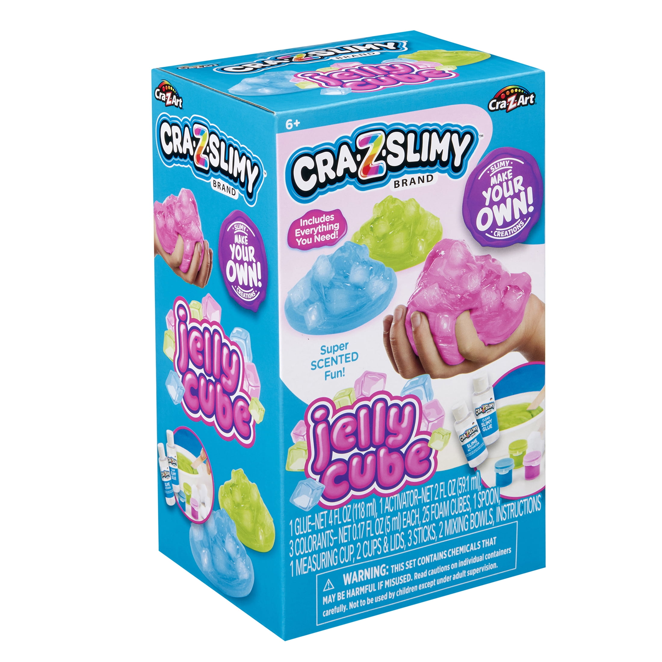 Cra-Z-Slimy Jelly Cube Scented Slime Kit for Ages 6 and Up