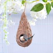 Hanging Bird Nest Cage for Parakeets and , Small Bird House 8.46 x 3.15 x 3.15 Inches