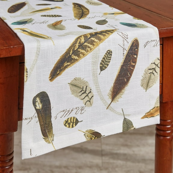 Park Designs Pheasant Run Table Runner - 36''L - White