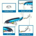 thumbnail image 7 of 2pc Topwater Pooper Lure, Artificial Bait Hard With Soft Rotating Tail, Fishing Tackle, 7 of 7