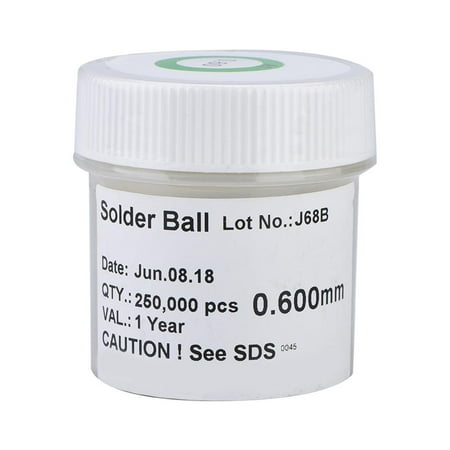 

0.60mm Diameter 250000Pcs/can BGA Solder Balls Leaded Reballing Soldering Balls SN63 / PB37