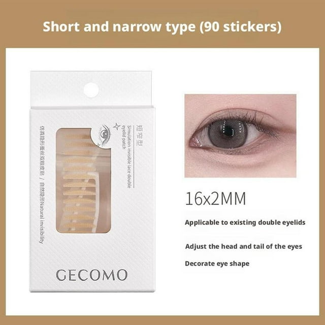 Patch Adhésif Imperméable Invisible Double Paupière Autocollant pour les Yeux Maquillage U
