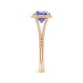thumbnail image 3 of ANGARA Natural 1.45 ct Tanzanite Twist Rope Split Shank Ring in 14K Rose Gold for Women (Size-7mm) | December Birthstone, Birthday, Anniversary, Jewelry Gift for Women | Natural Tanzanite Ring, 3 of 8