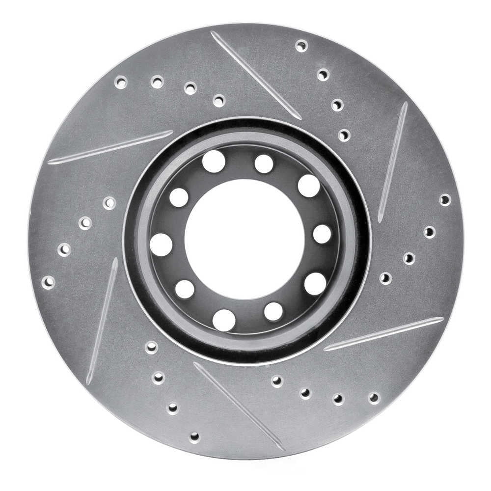 Dynamic Friction Company 631-63010L DFC Brake Rotor - Drilled And Slotted - Silver