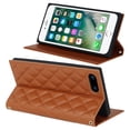thumbnail image 4 of Feishell Crossbody Bag Wallet Case for iPhone 8 Plus/iPhone 7 Plus,Shockproof Luxury PU Leather Zipper Pocket Magnetic Closure Folio Card Slot Flip Kickstand Phone Case with Shoulder Strap,Brown, 4 of 12