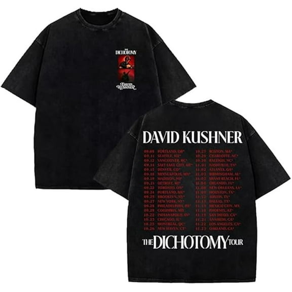 David Kushner T-shirt pure cotton short sleeved hip-hop trend T-shirt unisex fashion street style retro top