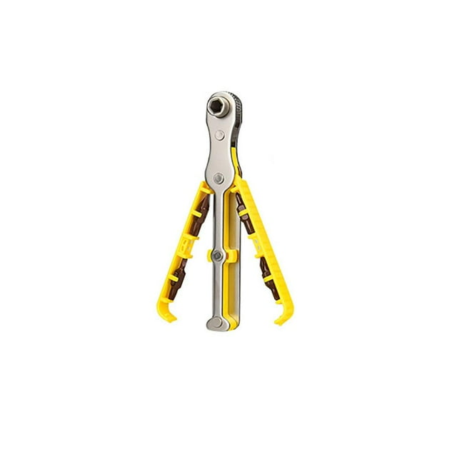 Feltree Bi-directional Multi-function Ratchet Screwdriver Forward and Reverse Tight Space Turn Wrench