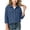 Blue, variant on Hurxie Girls Corduroy Button Down Shirt Long Sleeve Spring Fall | for Layering, Lightweight Shacket-Style Look, Western-Inspired Details, Snap Buttons 6-7 Years