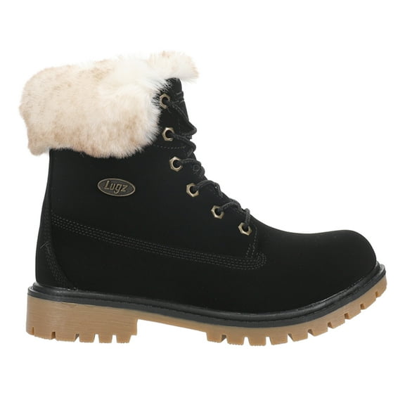 Lugz Womens Rucker Hi Faux Fur Lace Up Casual Ankle Boots