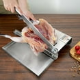 thumbnail image 6 of TOPCHANCES Manual Frozen Meat Slicer, Stainless Steel Meat Cleaver Ribs Meat Chopper, Food Slicer Machine for Home Cooking, 6 of 11