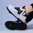 thumbnail image 6 of Kids Roller Skates Light up Shoes with Wheels Shoes LED USB Charging Roller Sneakers for Girls Boys Birthday Christmas Gift, 6 of 16