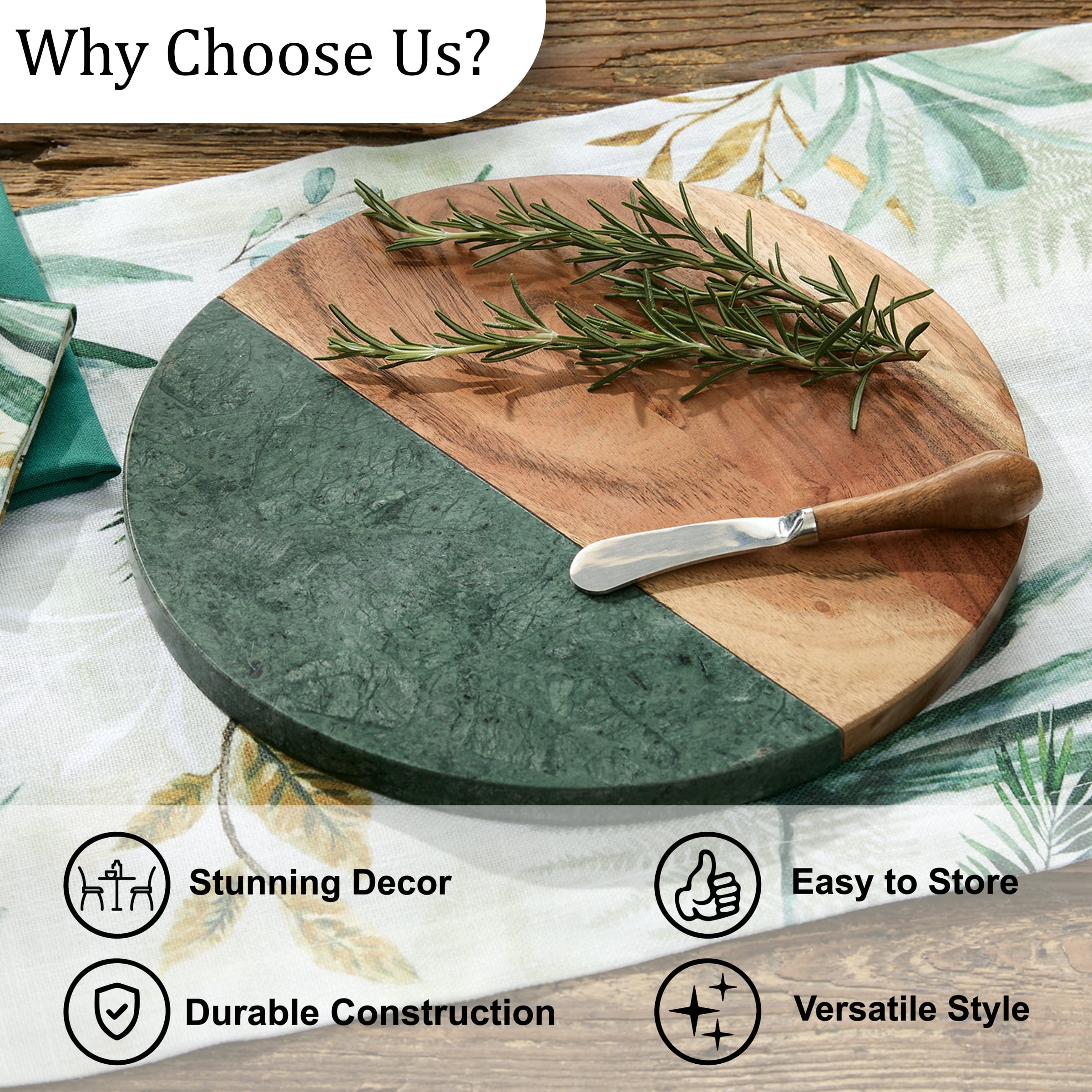 Park Designs Patricia Heaton Home Rainforest Cutting Board with Spreader