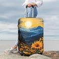 thumbnail image 3 of Lsque Elegant Sunset Sunflower Printed Luggage Cover, Travel Luggage Protector,Scratch and Dirt Resistant, Fits 18-32 Inch Luggage - Large, 3 of 9