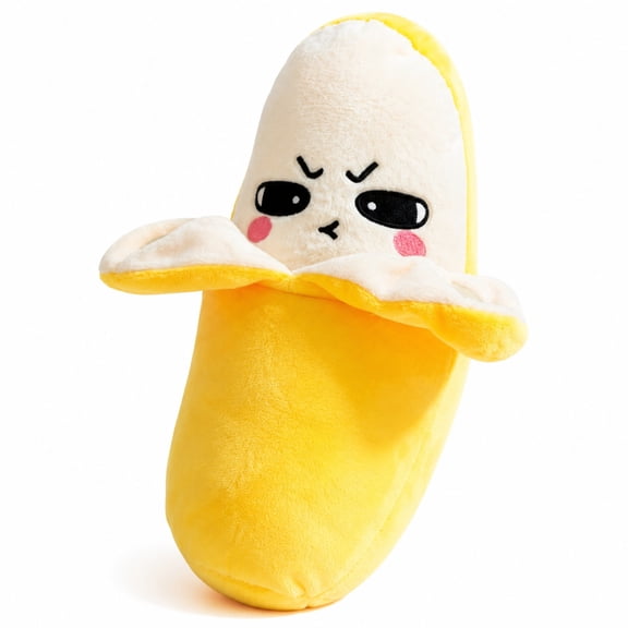 HIOK Soft Banana Plush Sound Toy with Solo and Interactive Touch Modes, Short-Pile Velvet and Portable Design