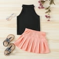 thumbnail image 5 of TAIAOJING Baby Girls Summer Clothes Kids Toddler Girls Spring Summer Solid Cotton Sleeveless Skirts Outfits 12-18 Months, 5 of 6