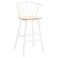 thumbnail image 6 of SAFAVIEH Blanchard Bar Stool, Natural/White, Set of 2 (21.7 in. W x 20.5 in. D x 41.5 in. H), 6 of 13